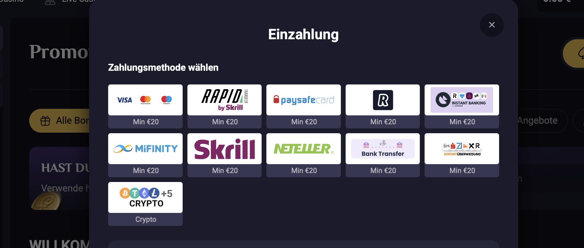 Zahlungsmethoden in Casinos ohne OASIS Symbolische Übersicht der gängigen Zahlungsmethoden in internationalen Online-Casinos